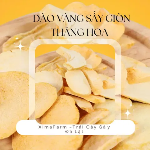 Đào Vàng Sấy Giòn Thăng Hoa Không Đường