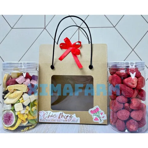 COMBO 4 HŨ TRÁI CÂY SẤY THĂNG HOA | XIMAFARM