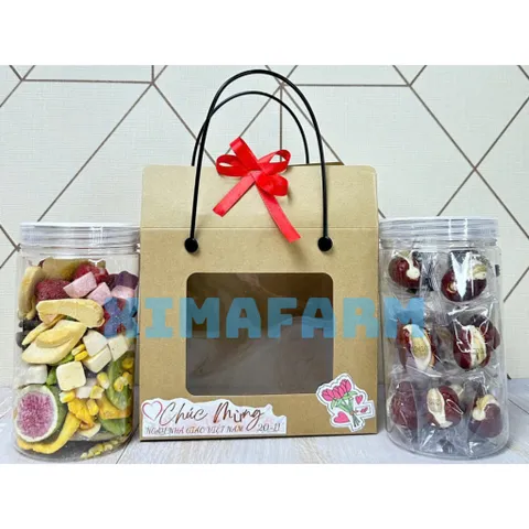 COMBO 4 HŨ TRÁI CÂY SẤY THĂNG HOA | XIMAFARM