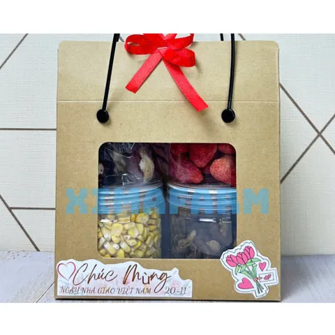 COMBO 4 HŨ TRÁI CÂY SẤY THĂNG HOA | XIMAFARM