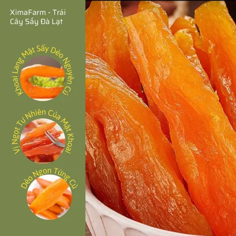 Khoai Lang Mật Sấy Dẻo Không Đường _ Túi 250Gr - 500Gr - 1kg
