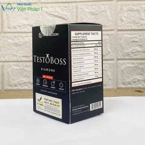 Testoboss Diamond - Hỗ trợ cải thiện và nâng cao chức năng sinh lý ở nam giới trên 18 tuổi