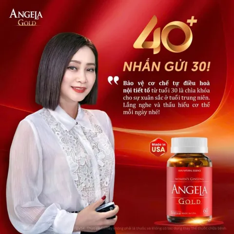 Viên uống Angela gold tăng cường sức khoẻ, sắc đẹp và sinh lý nữ không chứa mầm đậu nành Hộp 60 Viên & 30 Viên 834933