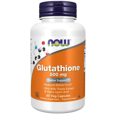Viên Uống NOW FOODS Glutathione 500mg Chống Lão Hóa Da, Oxi Hóa, Thải Độc Gan