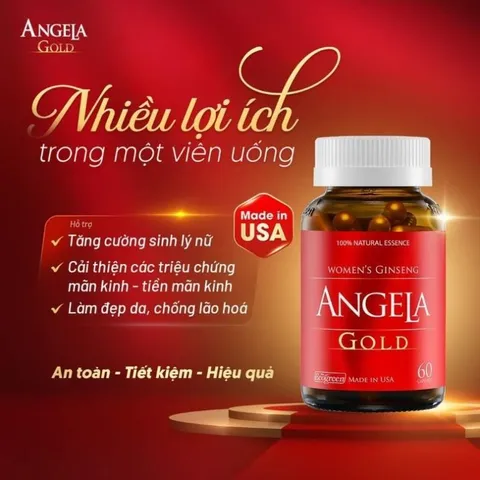 [CHÍNH HÃNG] SÂM ANGELA GOLD (1 Hộp 60v) CHĂM SÓC SỨC KHỎE, SẮC ĐẸP VÀ SINH LÝ NỮ <CÓ TEM ĐỔI QUÀ>