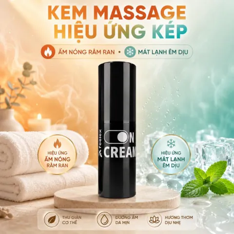 Kem massage vùng kín Feelex On Cream thư giãn tạo cảm giác nóng lạnh râm ran an toàn cho dành cho nữ