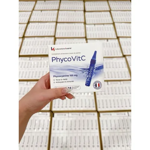 Siêu tinh chất tảo tươi Pháp Phyco VitC Phycocyanine 10ml x 14 ống - Bản nâng cấp