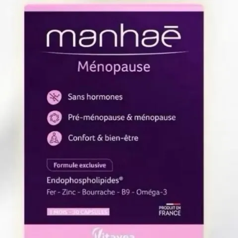 Manhaé Ménopause (hộp 60 viên )– giảm bốc hỏa, ngủ ngon, cân bằng nội tiết tự nhiên, an toàn