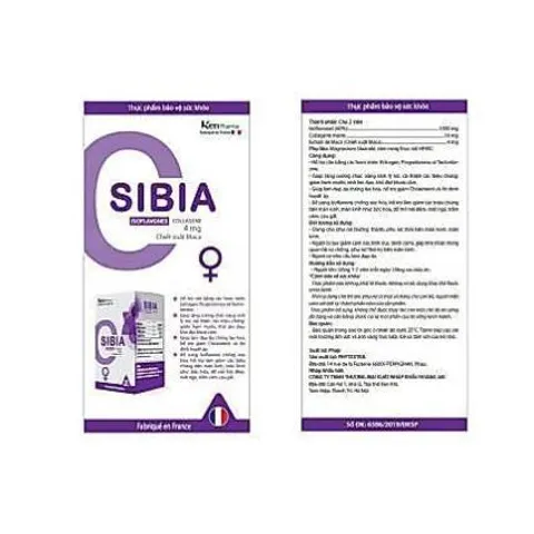 Viên uống SABIA Nhập Pháp - Giúp tăng cường nội tiết tố nữ , bổ sung estrogen , Isoflavone và sinh lý nữ   - Hộp 30 viên