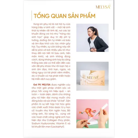 Gel phụ khoa MELYSA chính hãng – Hộp 8 ống TẶNG 5 ỐNG cùng loại – Cân bằng pH, dưỡng ẩm 835043