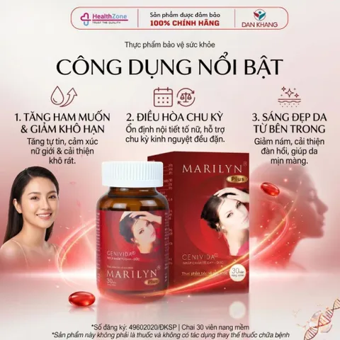 Viên Uống Nội Tiết Tố Nữ MARILYN PLUS – Hộp 30 Viên 835042