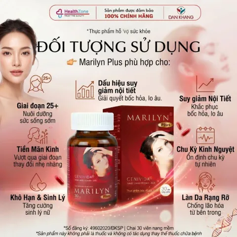 Viên Uống Nội Tiết Tố Nữ MARILYN PLUS – Hộp 30 Viên 835042