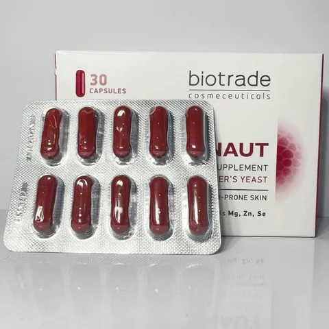 Viên Uống giảm mụn đẹp da, điều hòa nội tiết tố Biotrade Acnaut Food Supplement (hộp 30 viên) 835045
