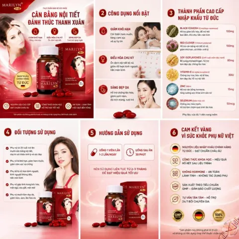 Viên Uống Nội Tiết Tố Nữ MARILYN PLUS – Hộp 30 Viên 835042