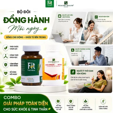 COMBO Maxi Organ Fat & Fit Thái Minh - Hỗ Trợ Sức Khỏe Vẻ Đẹp Cơ Thể Và Hỗ Trợ Cải Thiện Vóc Dáng 835052