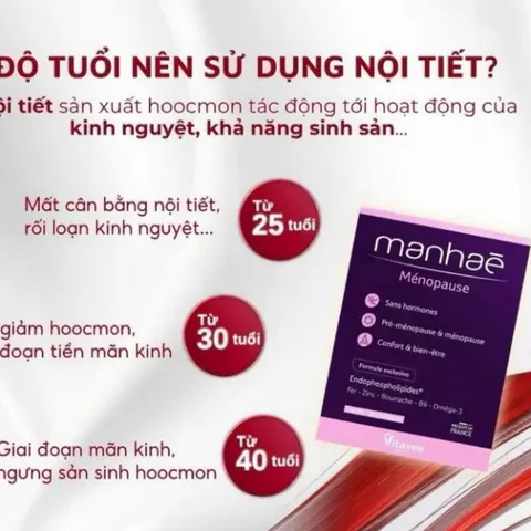Manhaé Ménopause (hộp 60 viên )– giảm bốc hỏa, ngủ ngon, cân bằng nội tiết tự nhiên, an toàn 835051
