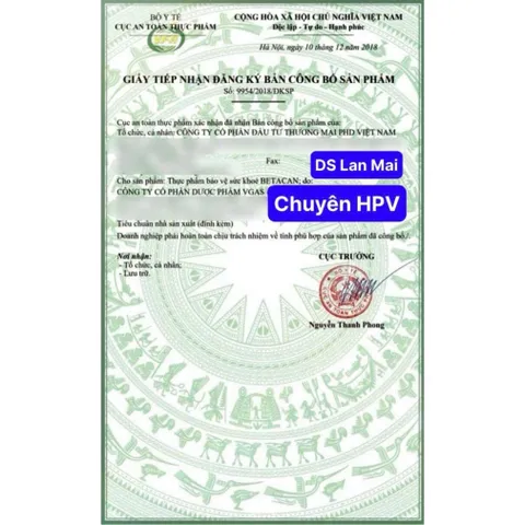 Betacan 500mg hỗ trợ đào thải HPV, Tăng cường miễn dịch siêu mạnh (CÓ CHE TÊN SẢN PHẨM) 835065