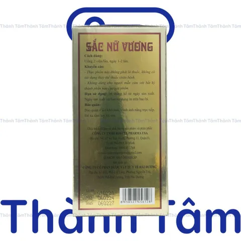Viên uống SẮC NỮ VƯƠNG  cải thiện tình trạng suy giảm sinh lý nữ do suy giảm nội tiết tố - Hộp 60 viên 835072