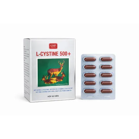 Viên uống L-Cystine 500+ hỗ trợ kích thích mọc tóc hộp 60 viên 835078