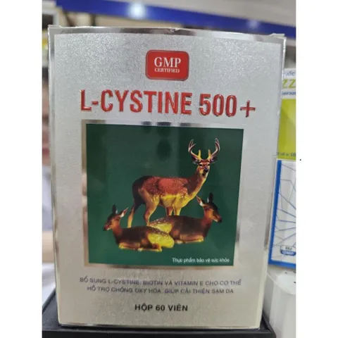 Viên uống L-Cystine 500+ hỗ trợ kích thích mọc tóc hộp 60 viên 835078