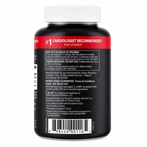 Viên Uống Qunol Ultra CoQ10 100mg - Hỗ Trợ Tim Mạch, Tăng Năng Lượng, Giảm Mệt Mỏi - Mỹ, Hấp Thụ Gấp 3 Lần So Với Thông Thường