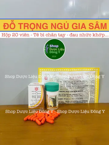 Đỗ Trọng Ngũ Gia Sâm Hộp 20 Viên Hỗ Trợ Giảm Đau Nhức