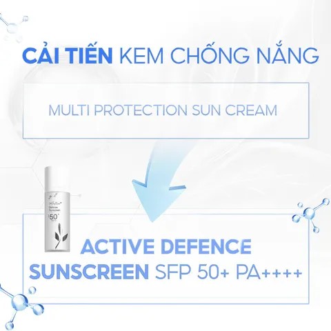 Kem chống nắng kiềm dầu nâng tone tự nhiên, SPF50+ PA++++, Active Defense Sunscreen GUO 30g