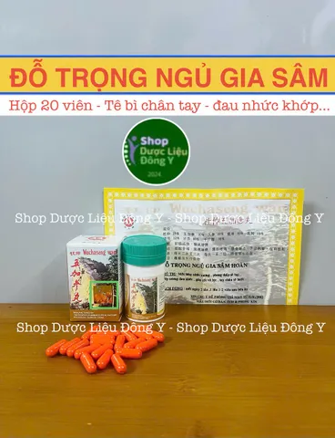 Đỗ Trọng Ngũ Gia Sâm Hộp 20 Viên Hỗ Trợ Giảm Đau Nhức