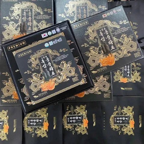 CAO HẮC SÂM ĐÔNG TRÙNG IRE PREMIUM – HŨ SỨ 1KG