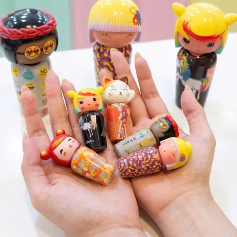 Set Nước Hoa Nữ Kokeshi Lotus + Cheery + Neko + Litchee + Tonka EDT (5 x 5ml) hàng  công ty