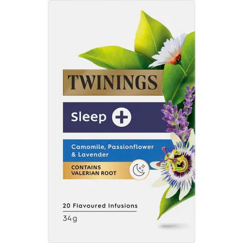 Twinings Sleep Well Tea Bags 20 Túi Lọc Hương Hoa Cúc Mật Ong Cam Lavender
