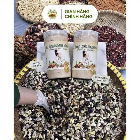 Combo 2 Hũ Sữa Hạt Lợi Sữa Dinh Dưỡng 1kg - Nhân Đôi Lợi Sữa Về Dáng Nhanh Cho Mẹ