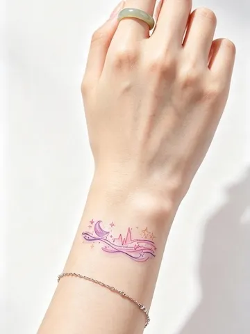 [MUA 5 TẶNG 1] Hình Xăm Dán Tatto Nghệ Thuật Dán Góc Mắt, Cổ Tay, Cổ Chân Cosplay Tiệc Đêm-D123