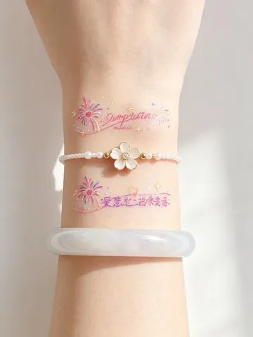 [MUA 5 TẶNG 1] Hình Xăm Dán Tatto Nghệ Thuật Dán Góc Mắt, Cổ Tay, Cổ Chân Cosplay Tiệc Đêm-D123