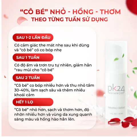 Gel Se Khít Vùng Kín và Làm Hồng Cô Bé PK24 Advanced 30ml - Nhập Khẩu Chính Hãng Từ Mỹ
