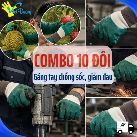 COMBO 5 Đôi Găng Tay Chống Cắt Giảm Đau Việt Dương Cho Làm Vườn, Công Nghiệp - 10GDCBO