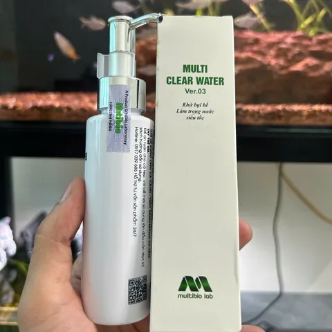 MULTIBIO Chai Khử Bụi Bể Làm Trong Nước Xử Lý Nước Đục Cặn Li Ti Nước Vàng Do Lũa Cho Hồ Cá Thủy Sinh