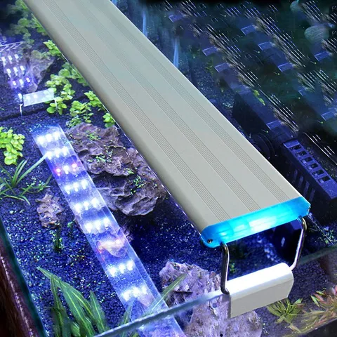 Đèn Máng Thủy Sinh WRGB HBPRO 6 Hàng LED Siêu Sáng 22W–55W Cho Bể Cá 30–115cm, Đèn Máng Nhựa Bể Cá