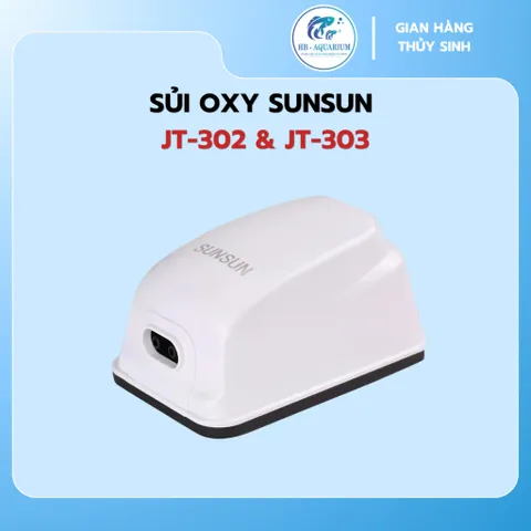 Máy Sủi Oxy SUNSUN JT-302 & JT-303, Sủi Oxy Siêu Êm Cho Bể Cá Cảnh Thủy Sinh