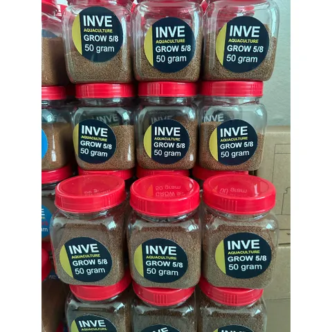 COMBO 2 Lọ Cám Thái Cho Cá Cảnh INVE 3/5 & 5/8 Hũ 50g, Thức Ăn Giúp Cá Lớn Nhanh, Không Gây Đục Nước