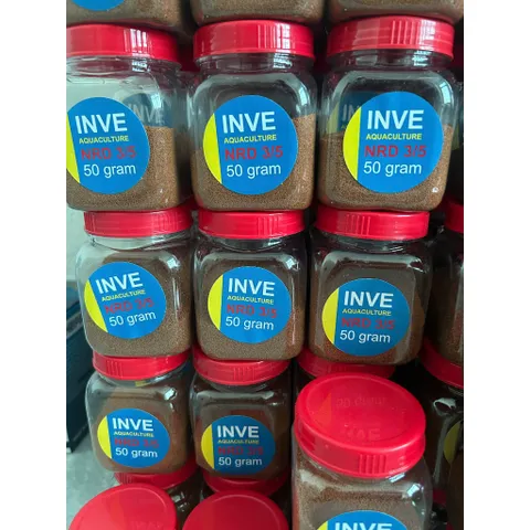 COMBO 2 Lọ Cám Thái Cho Cá Cảnh INVE 3/5 & 5/8 Hũ 50g, Thức Ăn Giúp Cá Lớn Nhanh, Không Gây Đục Nước