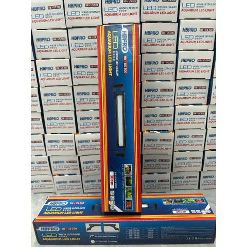 Đèn Máng Nhựa Gác Bể Cá, 3 Hàng Bóng Sáng Trắng WRGB - HBPRO, Đỏ Cá Không Đỏ Nước, Tiết Kiệm Điện