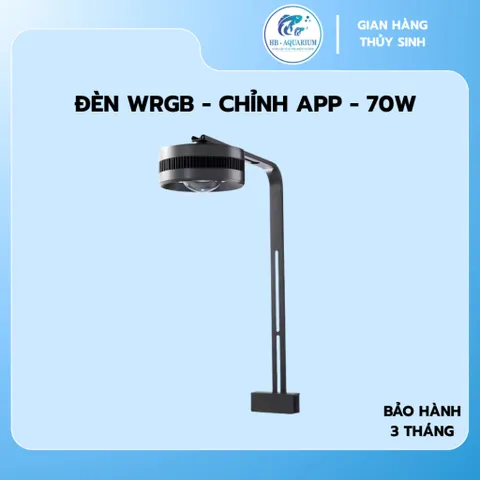Đèn Lon Bể Cá HBPRO APP-70W - Công Suất 70W Siêu Sáng, 11 Chế Độ Màu, Điều Khiển Bằng App Điện Thoại