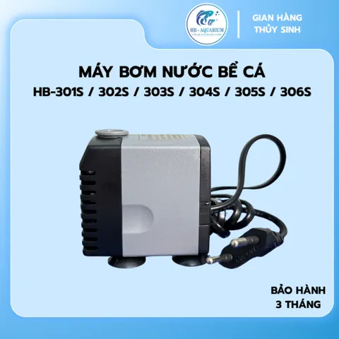 Máy Bơm Nước Bể Cá Thế Hệ Mới HB-301S 302S 303S 304S 305S 306S, Công Xuất Cao, Tiết Kiệm Điện