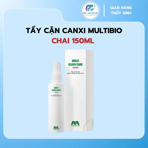 Tẩy Cặn Canxi MULTIBIO - Chai 150ml - Vệ Sinh Kính Bể Cá Hồ Thủy Sinh Tẩy Cặn Khoáng Vết Ố Kính