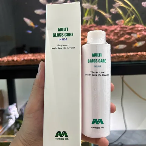 Tẩy Cặn Canxi MULTIBIO - Chai 150ml - Vệ Sinh Kính Bể Cá Hồ Thủy Sinh Tẩy Cặn Khoáng Vết Ố Kính