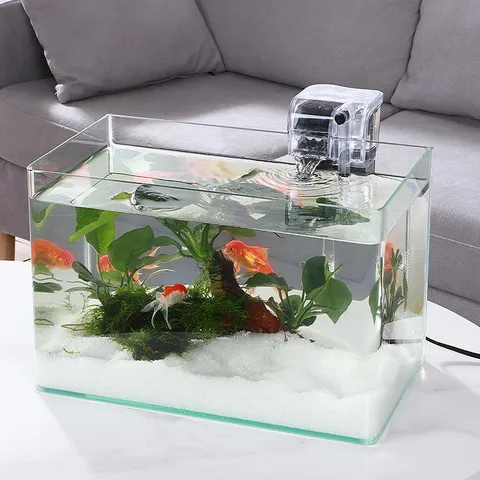Máy Lọc Thác Cho Bể Cá Mini, Có Lọc Váng, Lọc Nước Hồ Thủy Sinh, Tạo Dòng Chảy Đẹp, Tiết Kiệm Điện