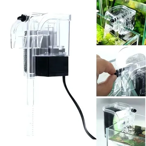 Máy Lọc Thác Cho Bể Cá Mini, Có Lọc Váng, Lọc Nước Hồ Thủy Sinh, Tạo Dòng Chảy Đẹp, Tiết Kiệm Điện