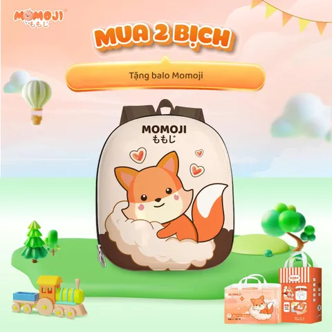 Combo 2 Tã quần/Dán Momoji Extra, thoáng khí,thoát ẩm tốt giúp da bé sơ sinh khô thoáng dài lâu