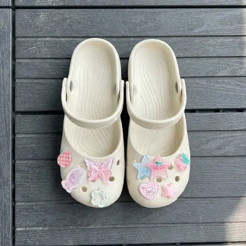 Dép sục ballet nữ Màu be Classic - tặng kèm charm ngẫu nhiên - Chân dầy tăng 1 size